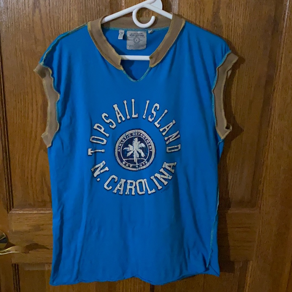 WORLD VINTAGE Topsail Island, NC 🏝️☀️🌊Shirt  🎉FINAL PRICE🎉